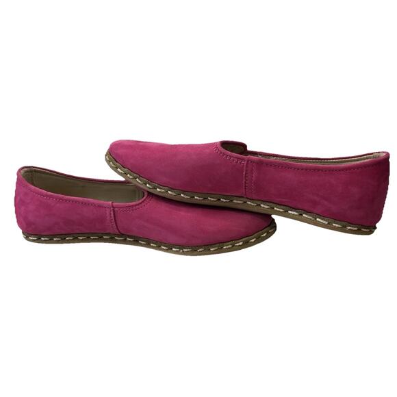 Rare Sabah Hot Pink Suede Loafers Size 40 (US 8.5/9) Excellent Condition Worn 2X - Picture 7 of 7
